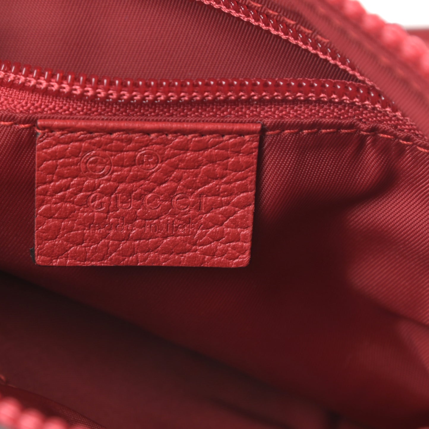 Nylon Monogram Dollar Calfskin Small Flat Messenger Bag Vibrant Red