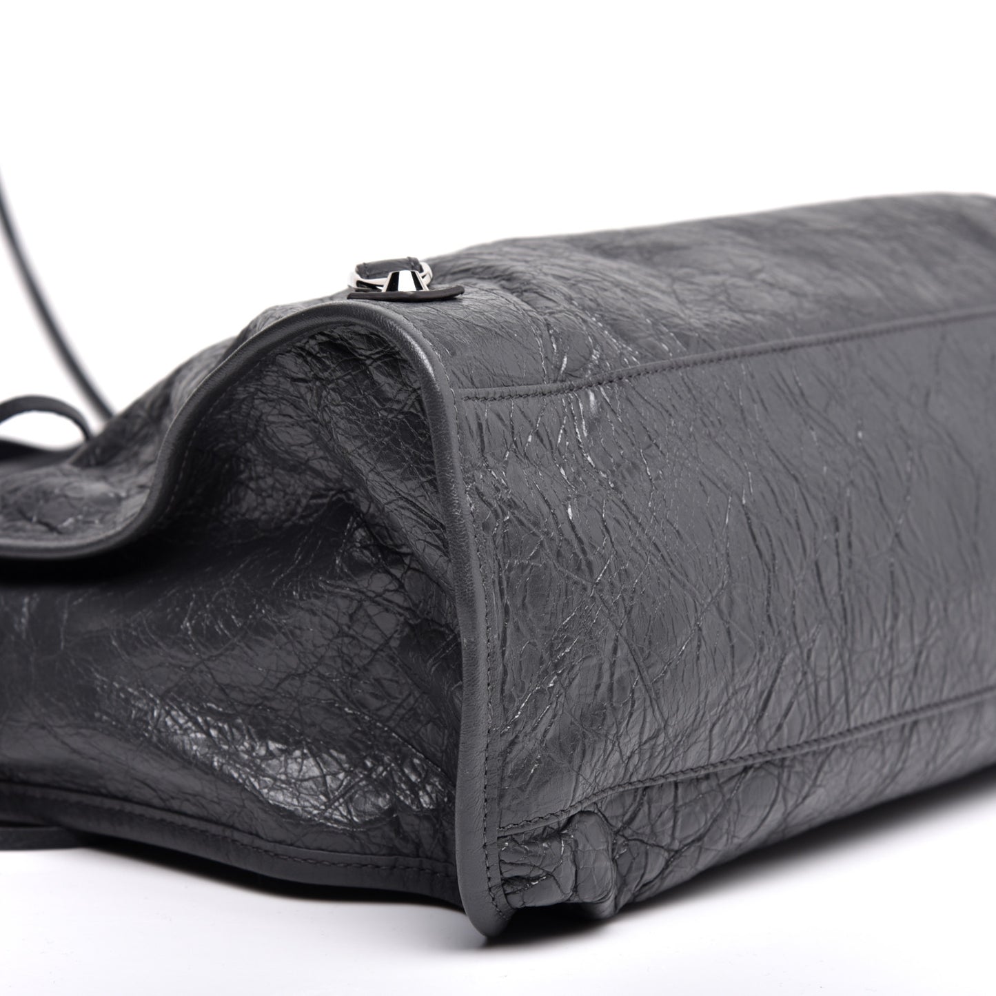 Agneau Classic Silver Hardware City Gris Fossile