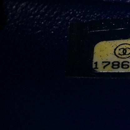 Chanel Lambskin Quilted Clutch with Chain Flap Blue 7 of 11