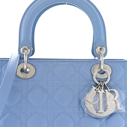 Christian Dior Lambskin Cannage Medium Lady Dior Light Blue 8 of 13