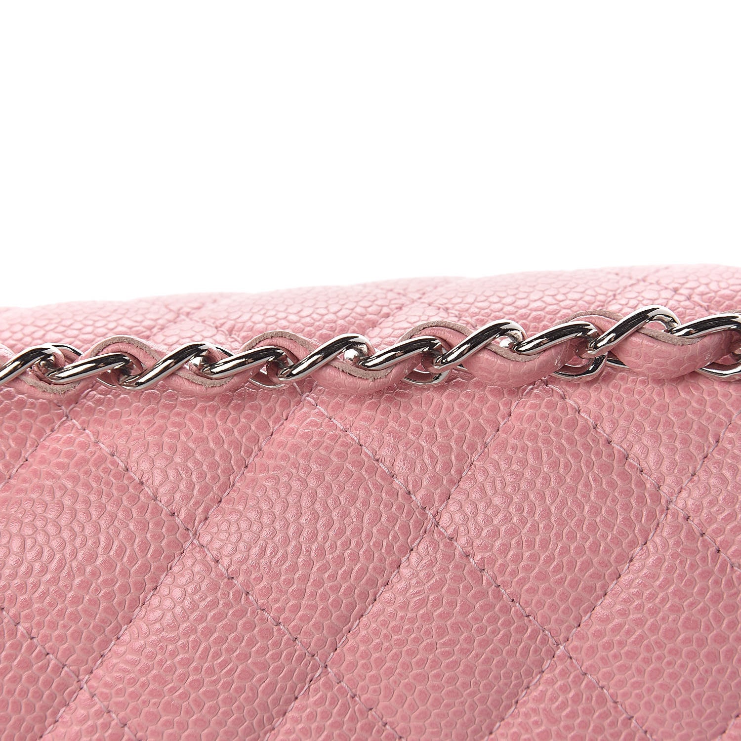 Chanel Caviar Quilted Medium Double Flap Pink 8 of 11