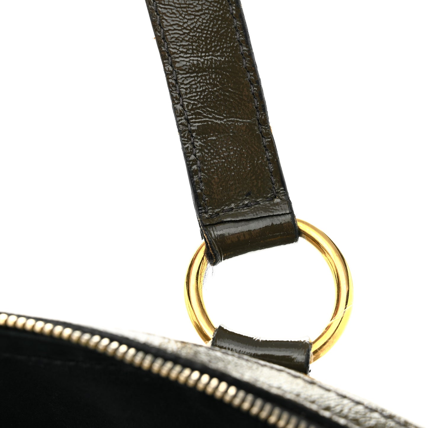Patent Leather Oversized Muse Dark Grey