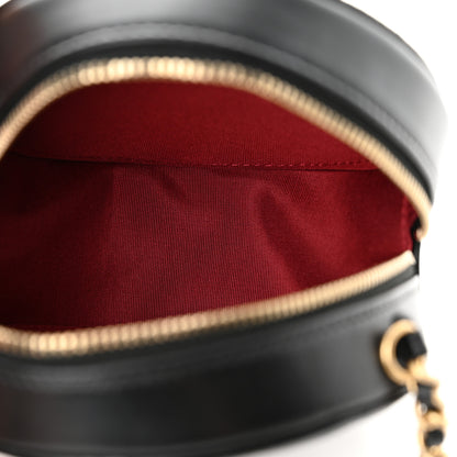 Chanel Lambskin Quilted Romance Round Clutch With Chain Black 5 of 11