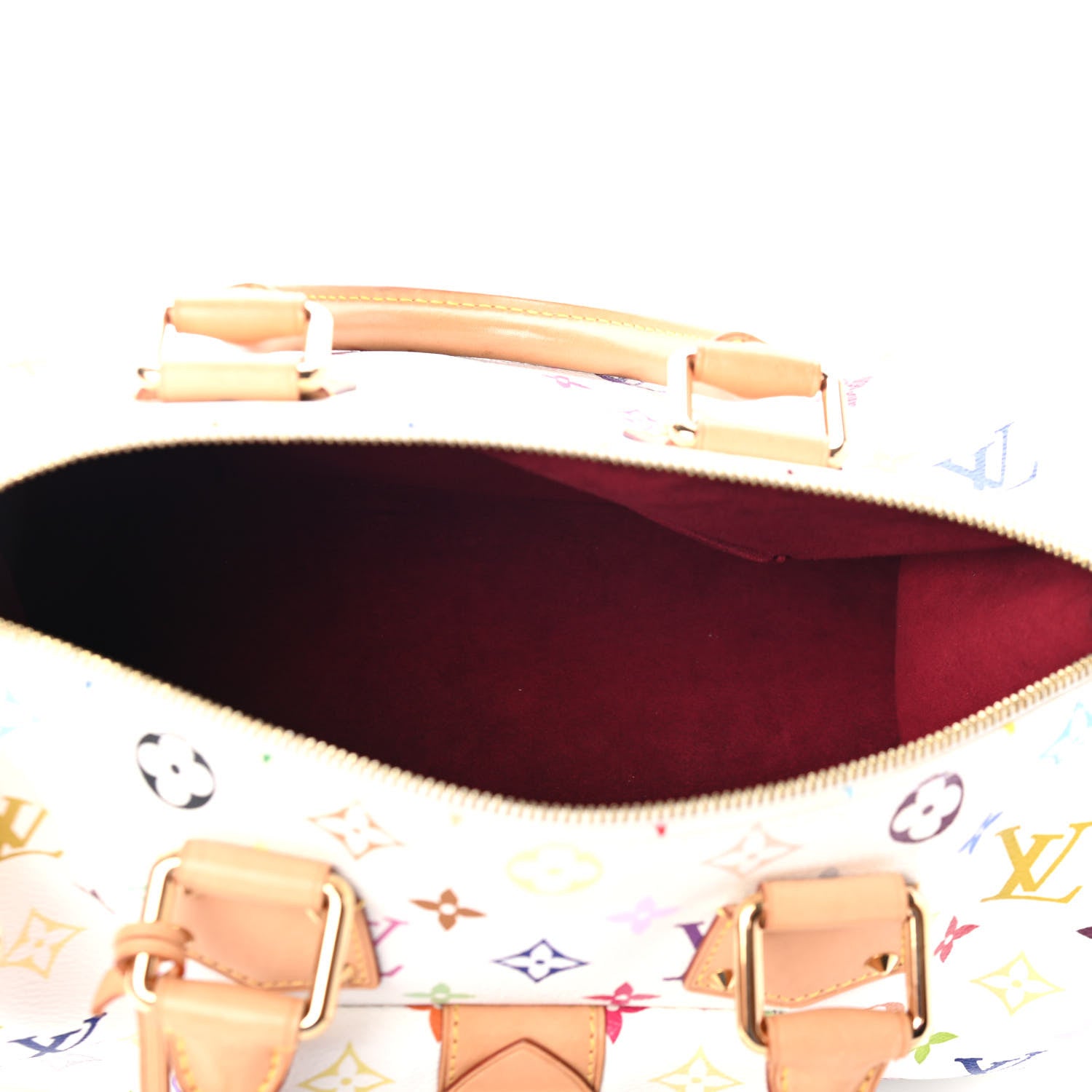 Louis Vuitton Monogram Multicolor Speedy 30 White 4 of 10