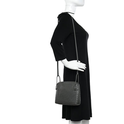 Bottega Veneta Nappa Intrecciato Nodini Crossbody Messenger New Light Grey 2 of 13