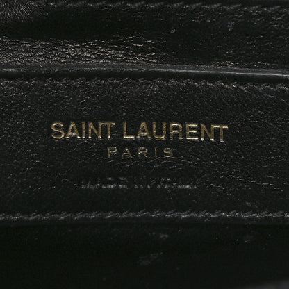 Saint Laurent Grain De Poudre Small Monogram Kate Satchel Black 6 of 14