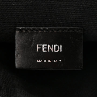 Fendi Vitello Catalan Mirror FF 1974 Embossed Belt Bag Argento 6 of 10