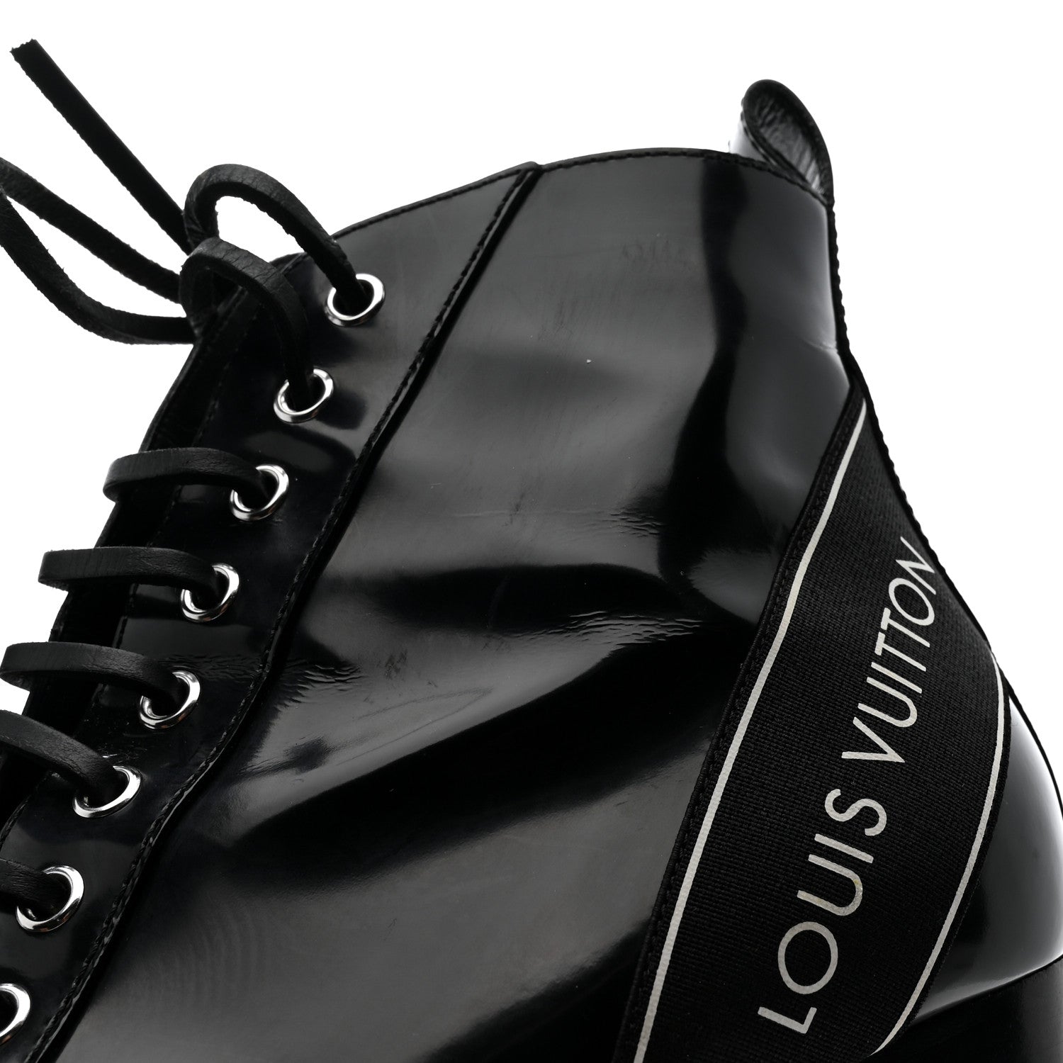 Louis Vuitton Glazed Calfskin Star Trail Ankle Boots 40 Black 9 of 10