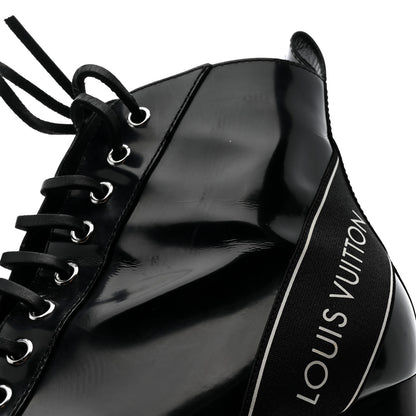Louis Vuitton Glazed Calfskin Star Trail Ankle Boots 40 Black 9 of 10