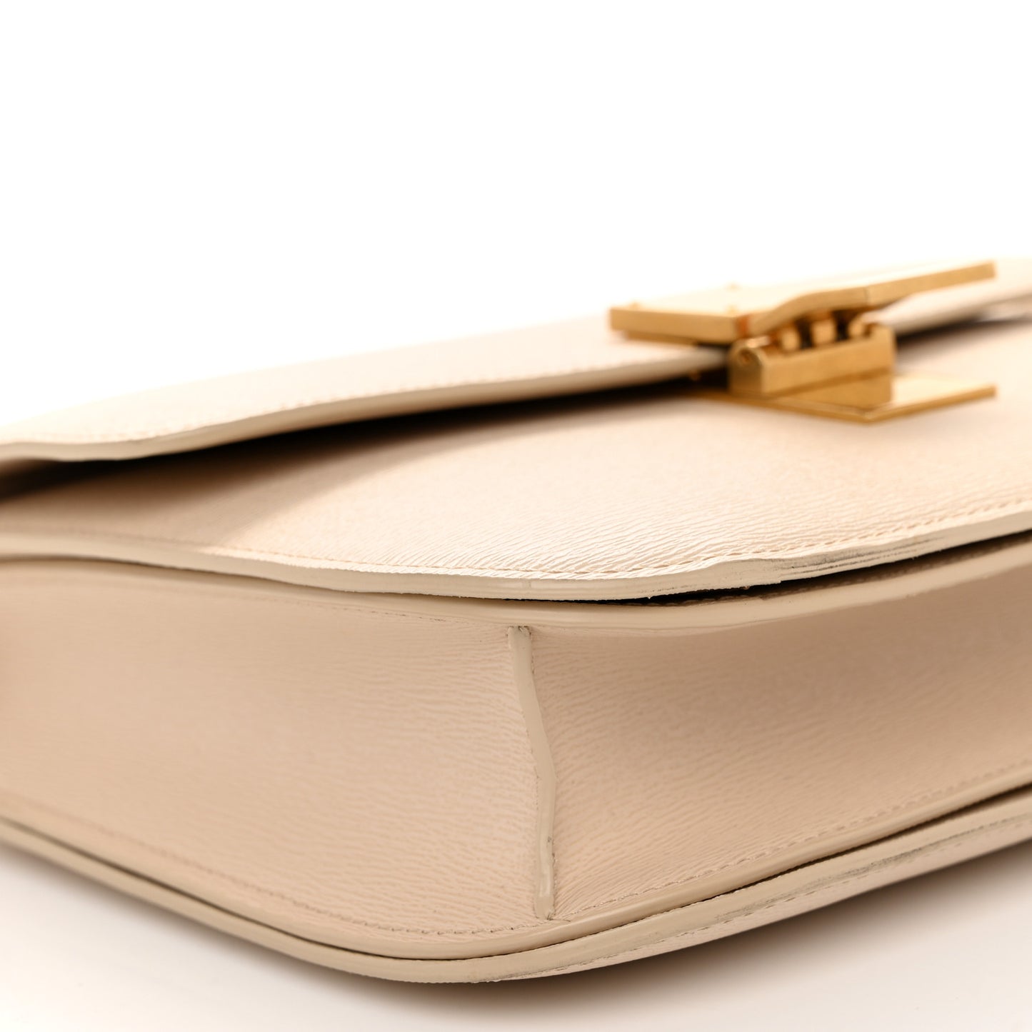 Liege Calfskin Medium Classic Box Flap Bag Powder