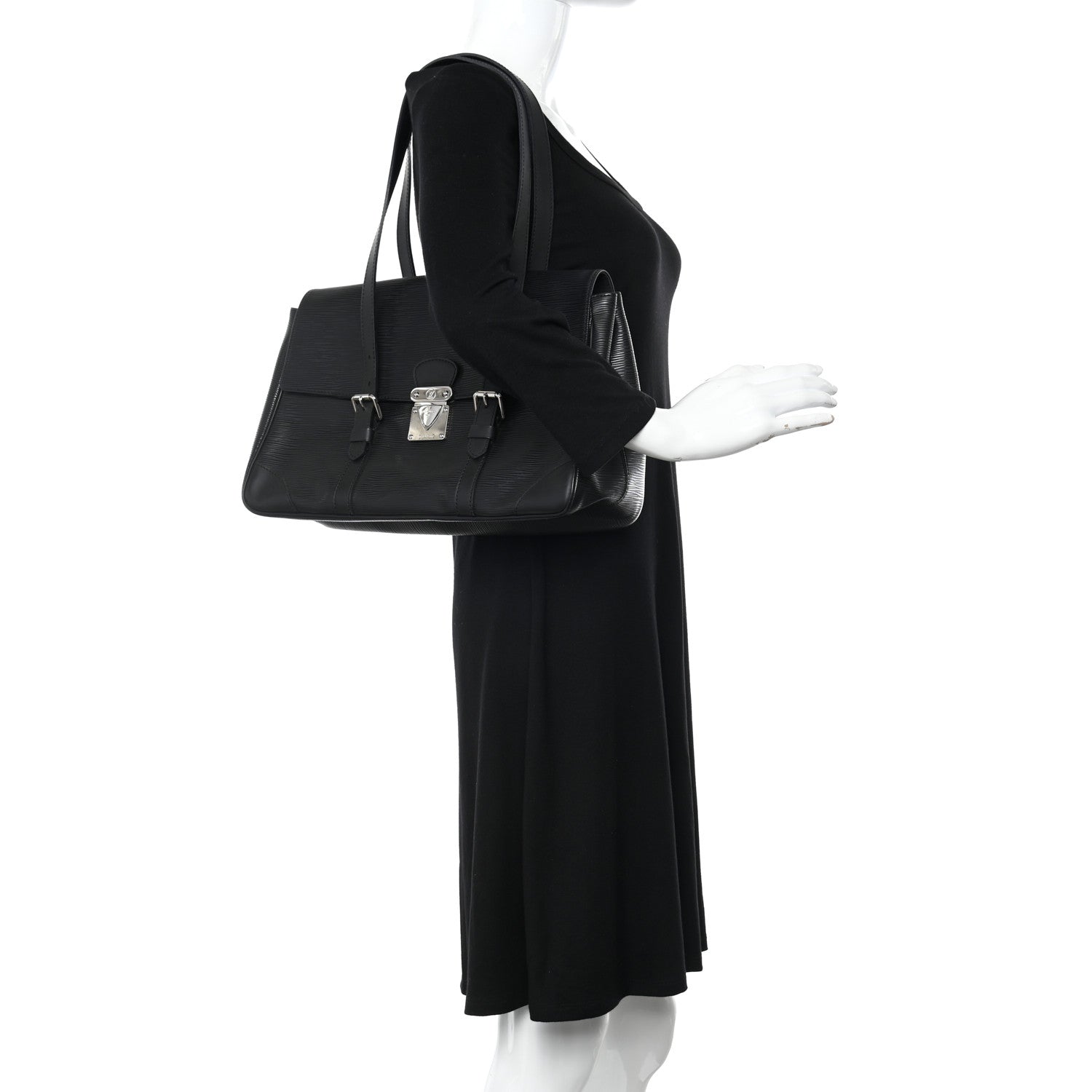 Louis Vuitton Epi Segur MM Black 2 of 10