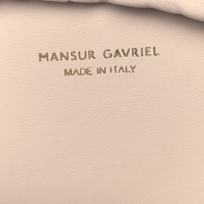 Mansur Gavriel Metallic Lambskin Cloud Clutch Gold 6 of 8