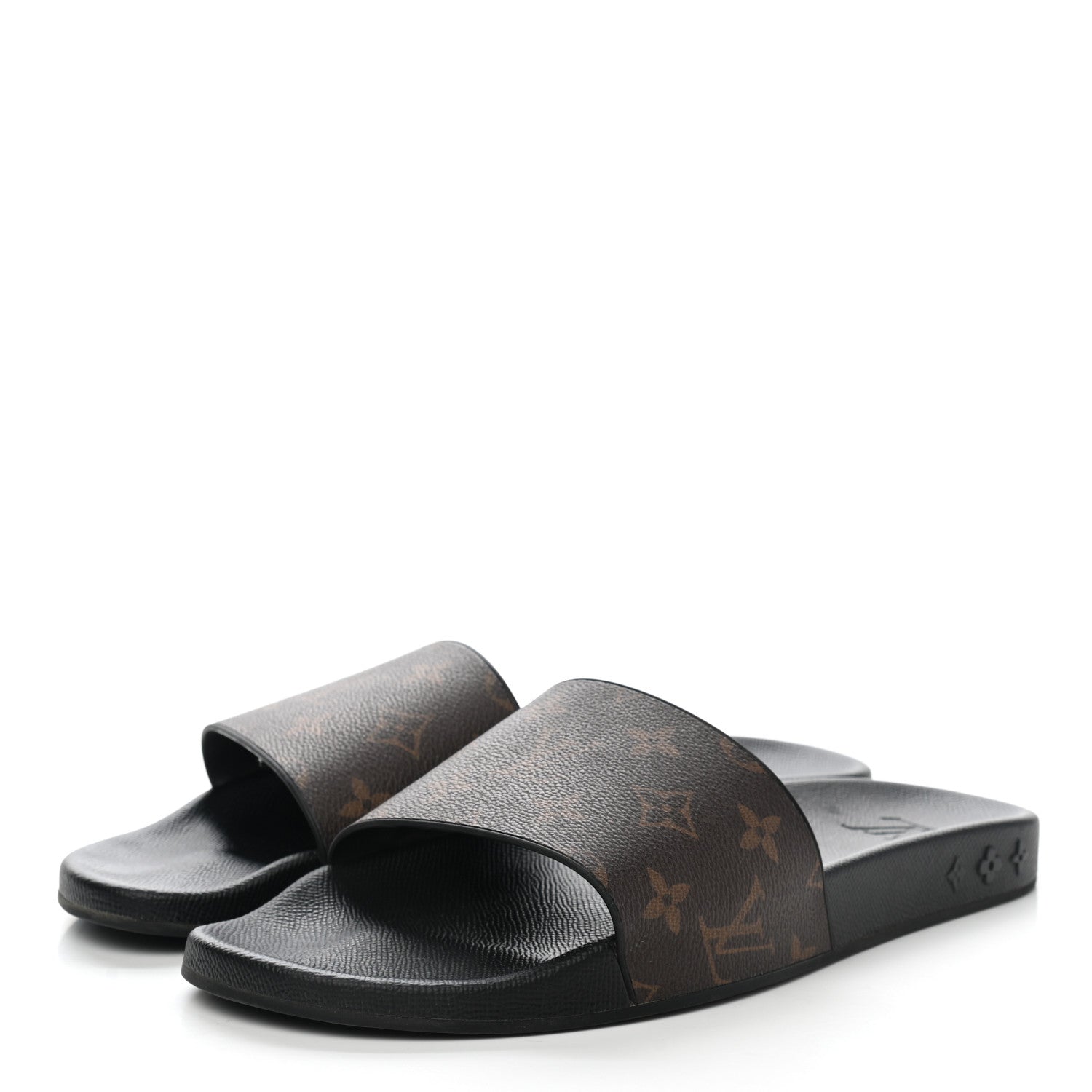 Louis Vuitton Rubber Monogram Mens Waterfront Mules 8 Macassar 3 of 8