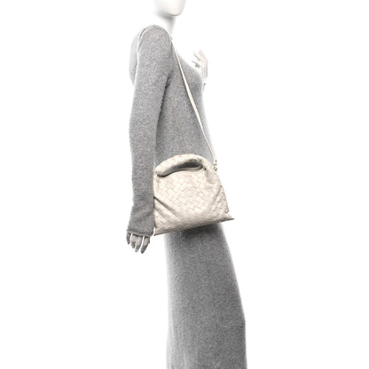 Bottega Veneta Calfskin Intrecciato Mini Hop White 2 of 10