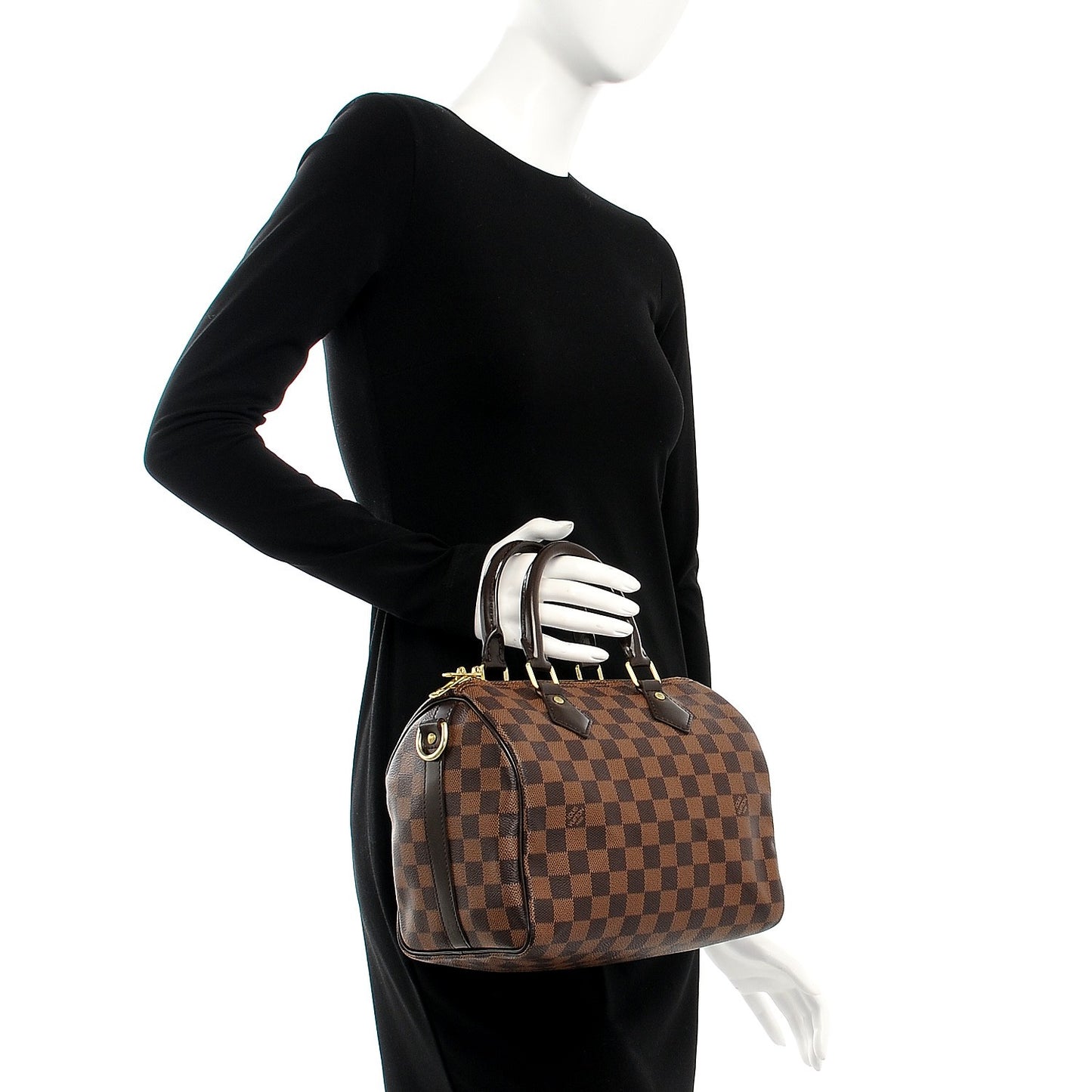 Damier Ebene Speedy Bandouliere 25