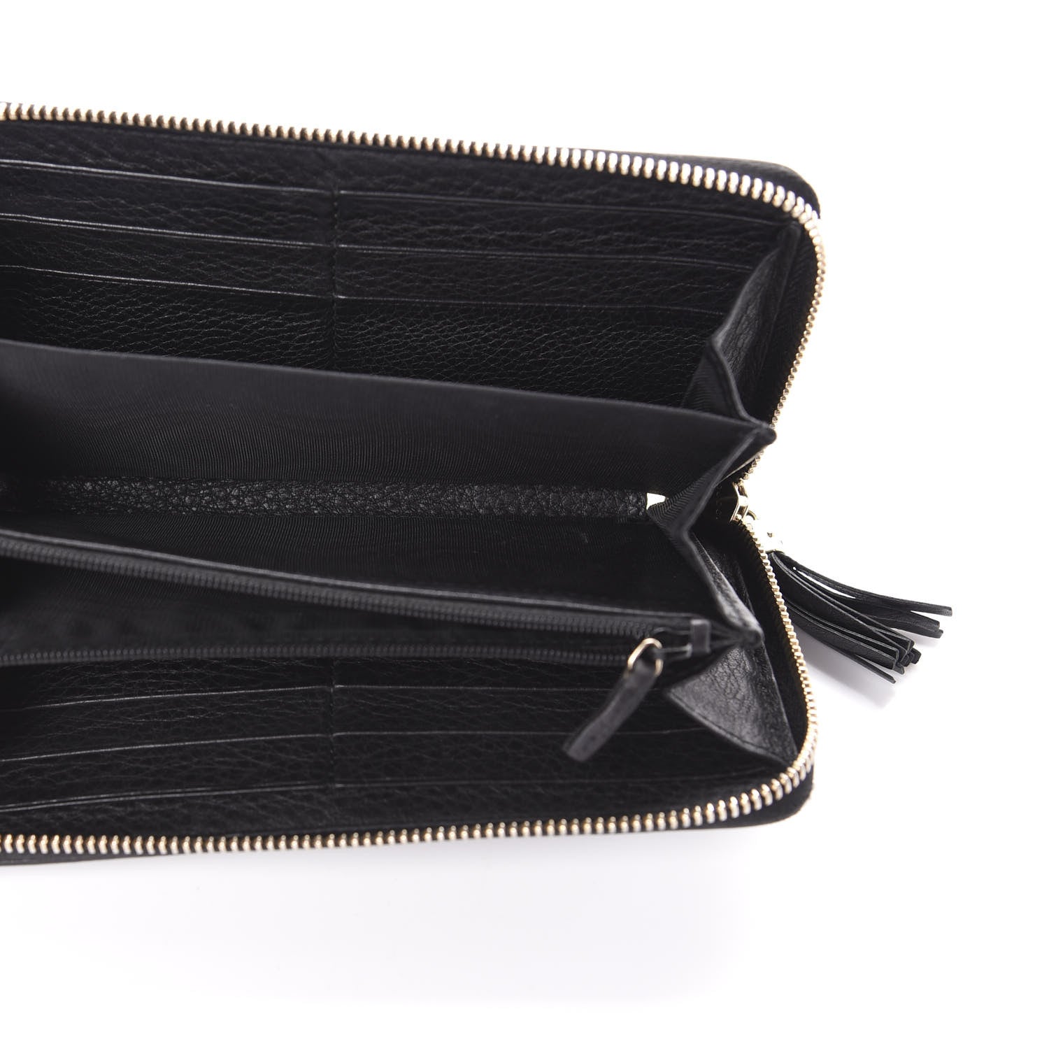 Gucci Calfskin Soho Zip Around Wallet Black 5 of 6