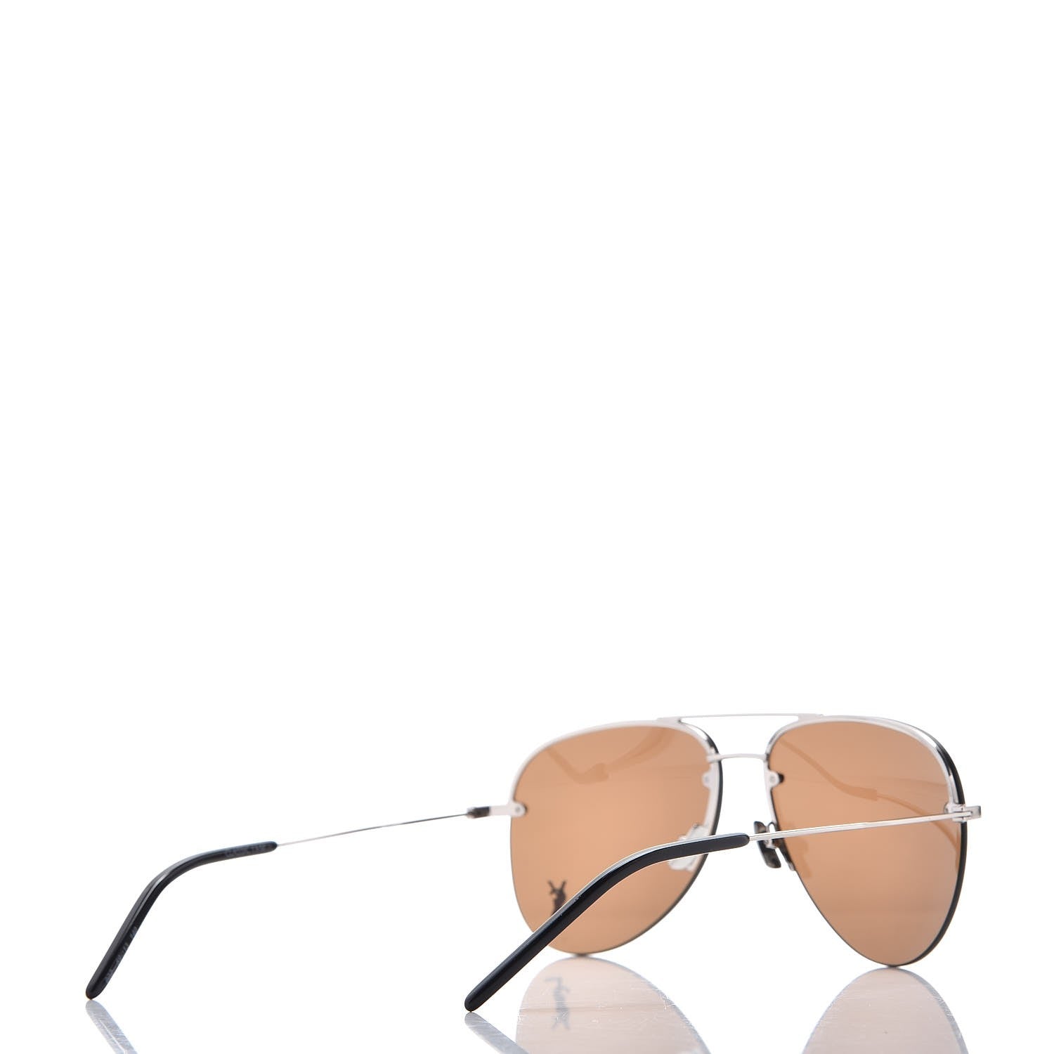 Saint Laurent Aviator Classic 11 Sunglasses Brown 4 of 7