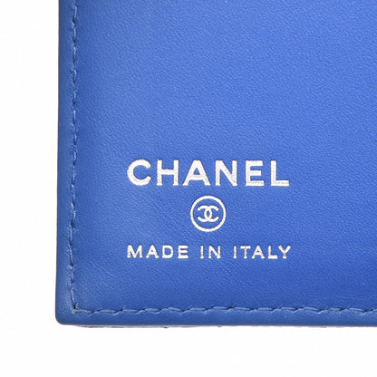 Chanel Caviar Quilted Card Holder Blue 6 of 8