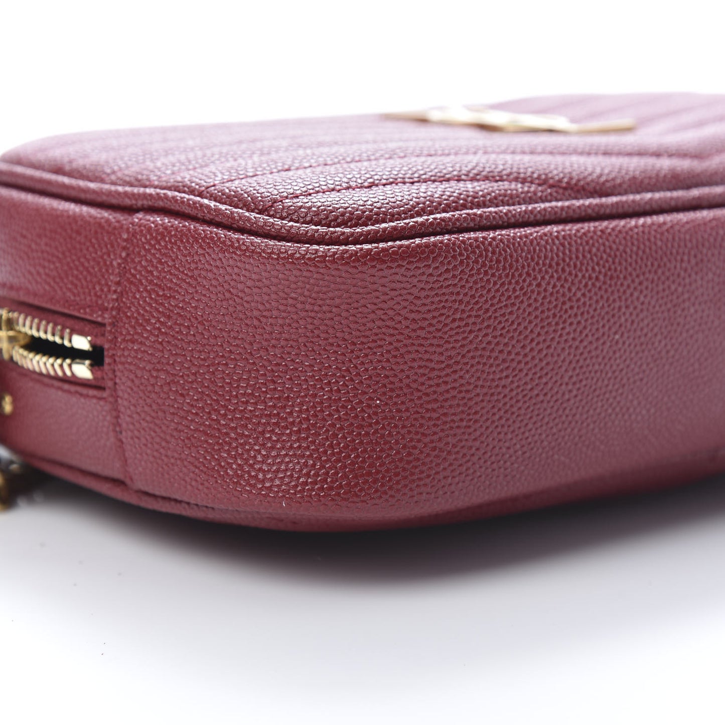 Grain De Poudre Matelasse Monogram Mini Lou Camera Bag Opyum Red