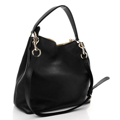 Gucci Pebbled Calfskin Large Soho Hobo Black 3 of 9