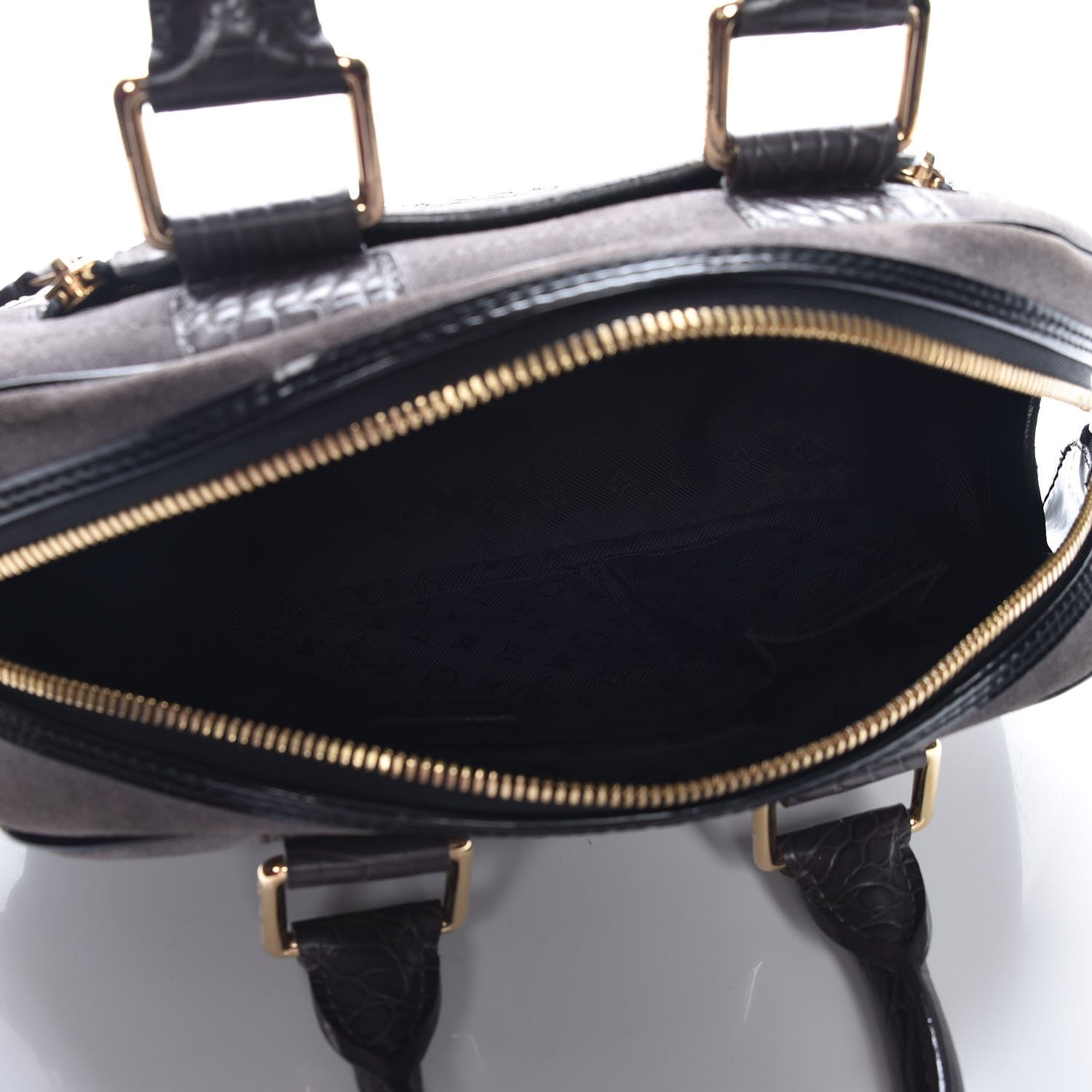 Louis Vuitton Havane Stamped Trunk Bowler PM Gray 5 of 7