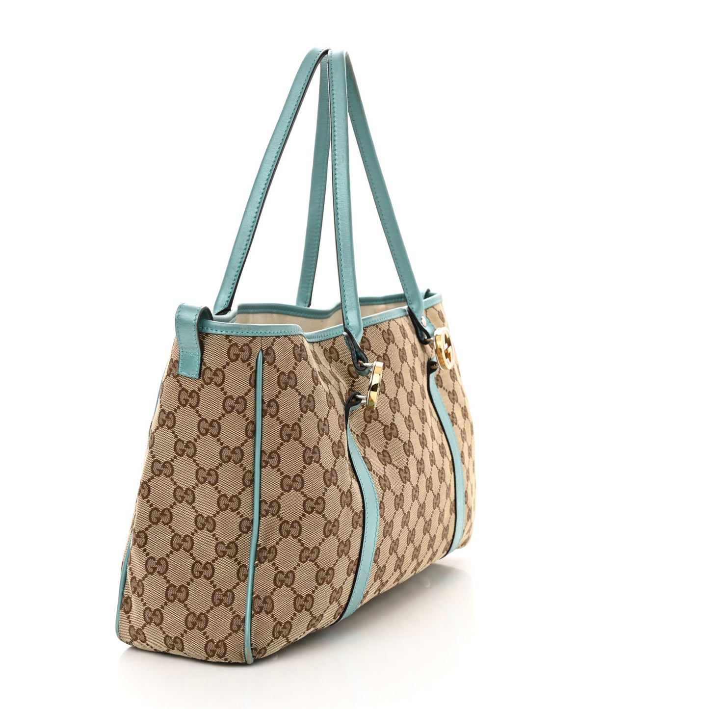 Monogram Medium Twins Shoulder Bag Turquoise