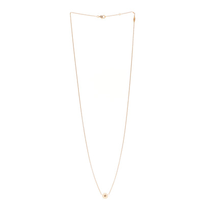 Christian Dior 18K Yellow Gold Diamond XS Rose Des Vents Necklace 3 of 7