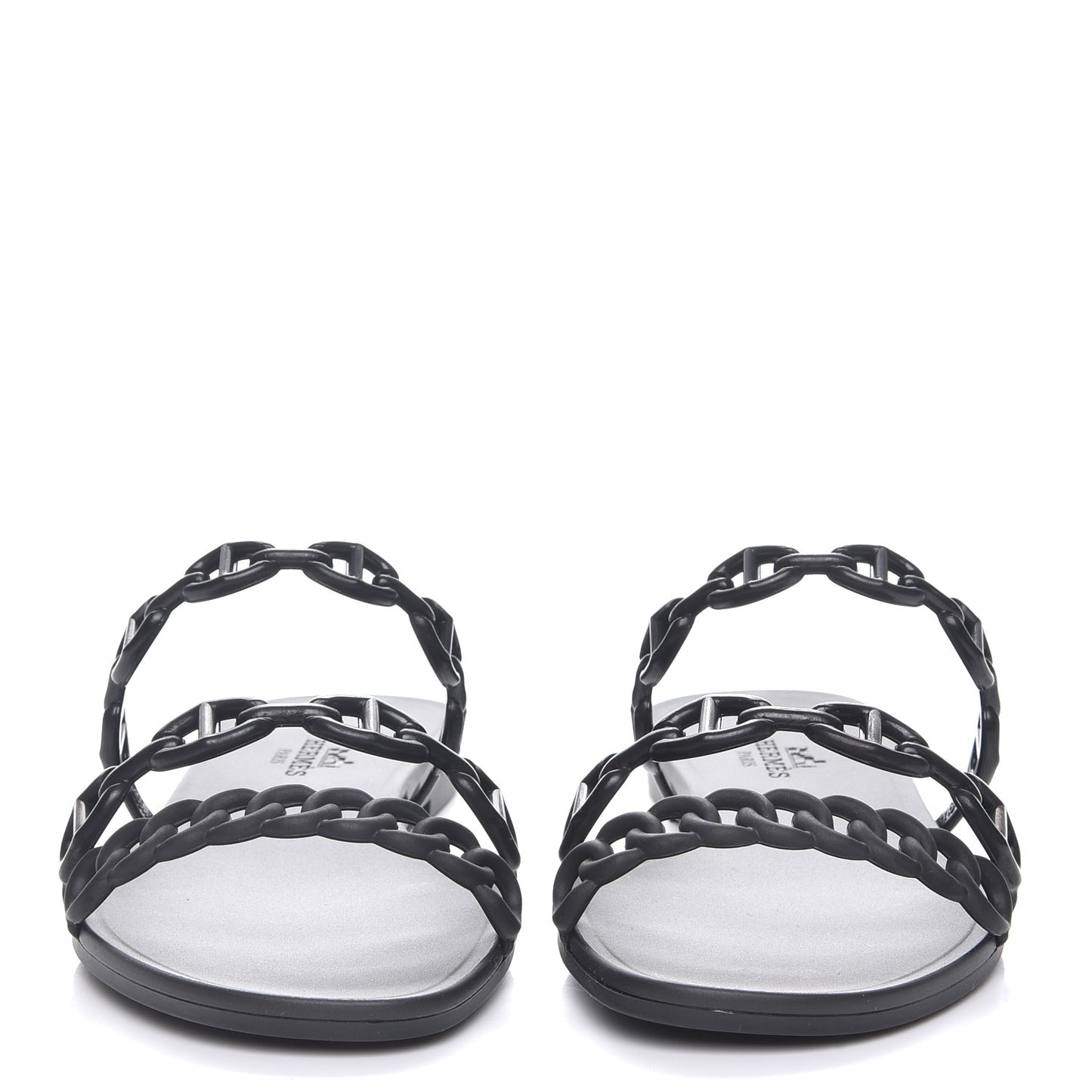 Rubber Chaine d'Ancre Rivage Sandals 35 Black
