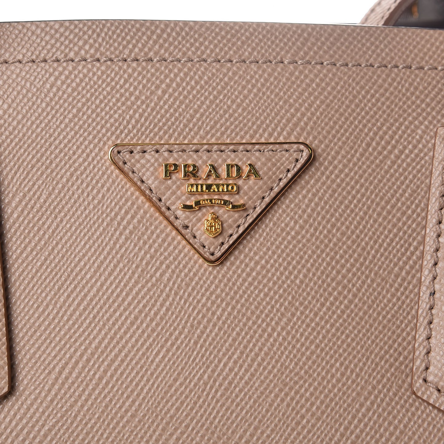 Saffiano Cuir Medium Double Bag Cammeo Marmo