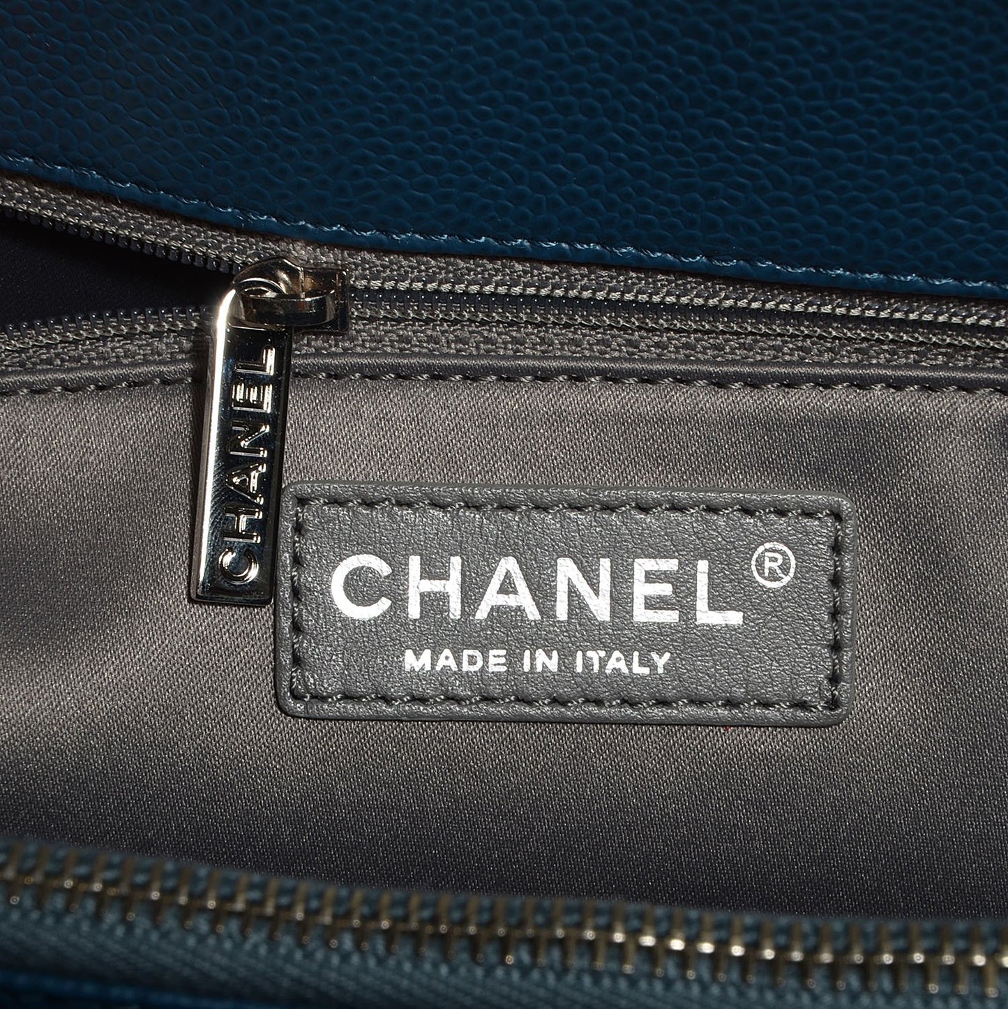 Caviar Grand Shopping Tote GST Dark Blue