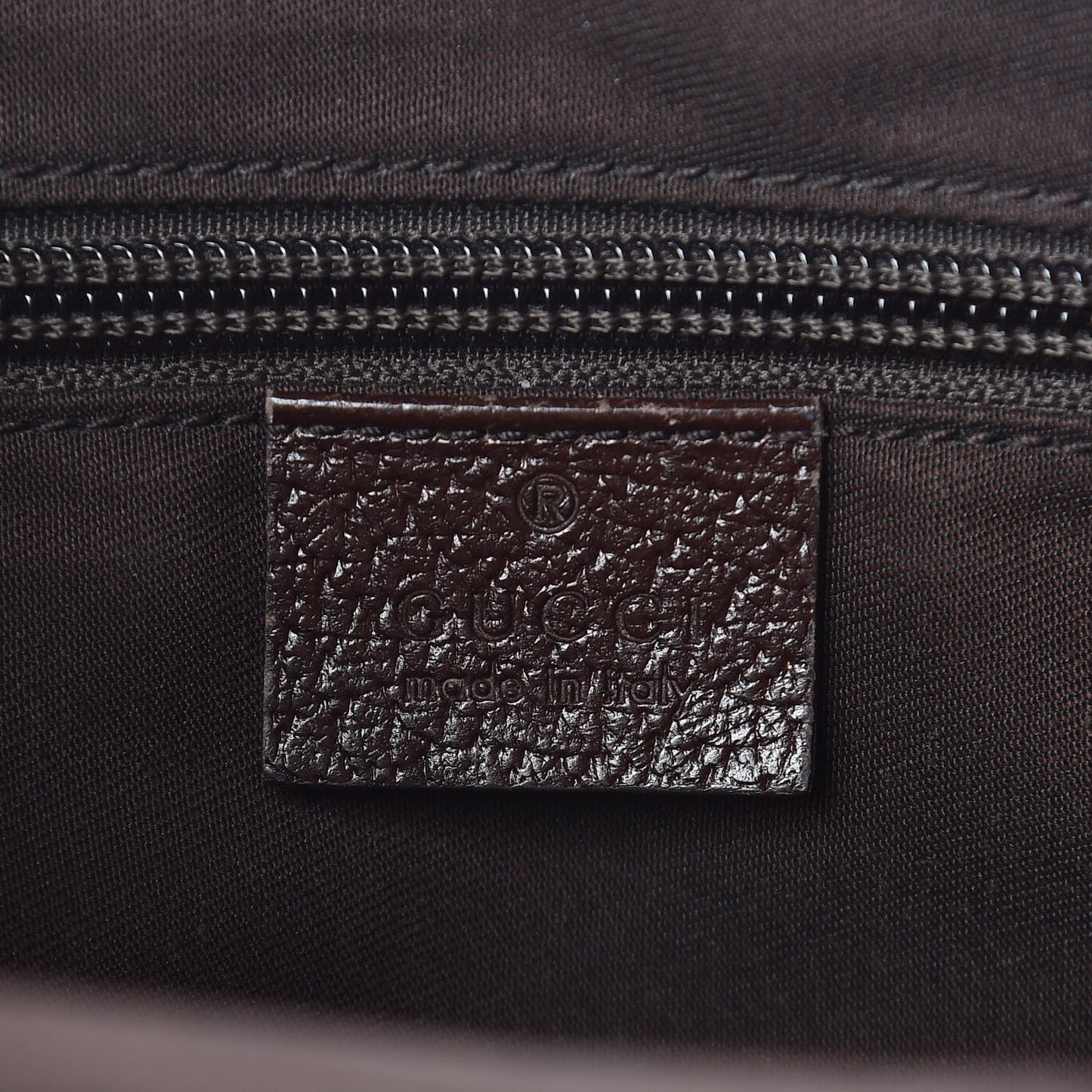 Monogram Web Medium Half Moon Hobo Dark Brown