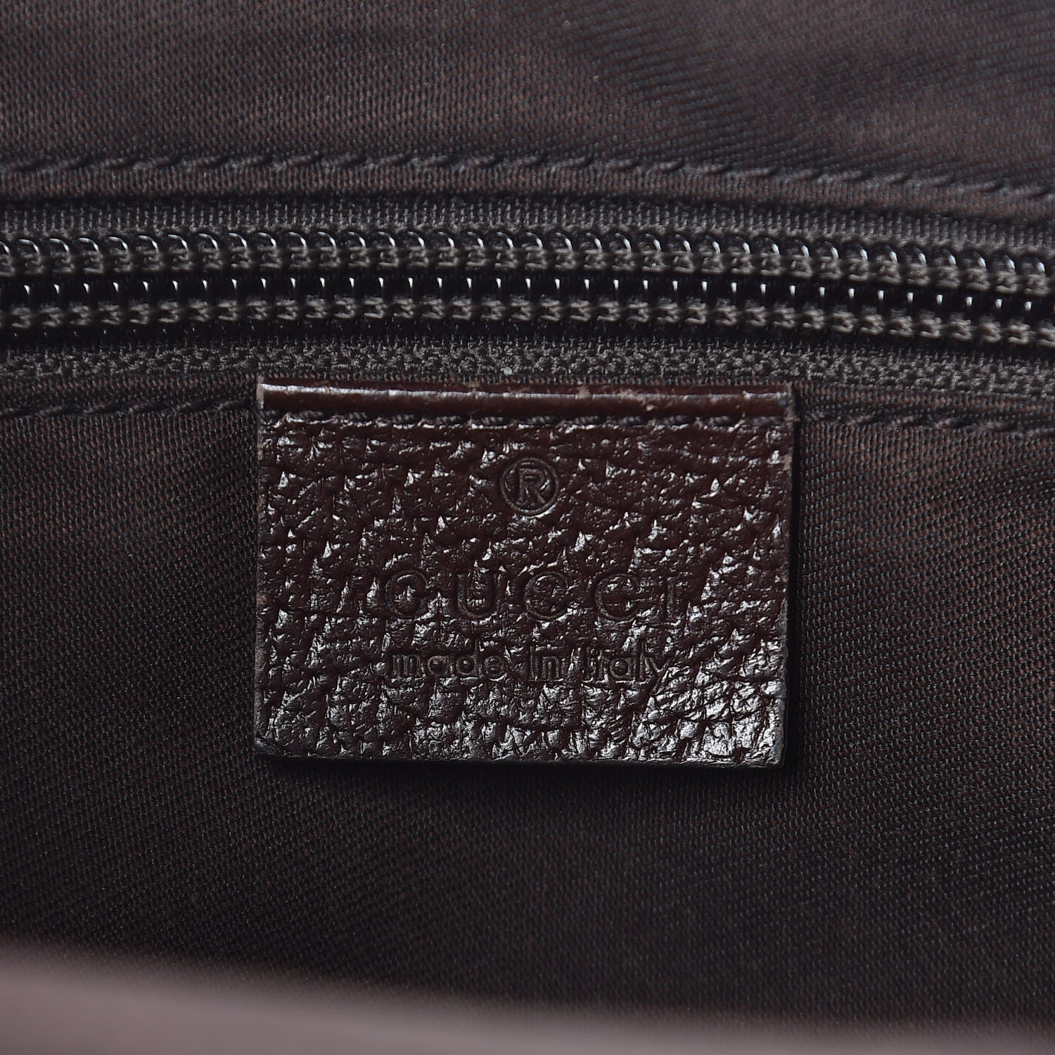 Gucci Monogram Web Medium Half Moon Hobo Dark Brown 8 of 10