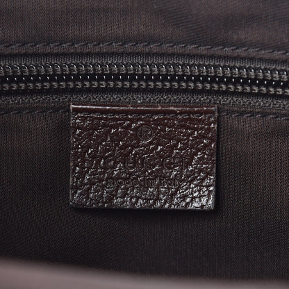 Gucci Monogram Web Medium Half Moon Hobo Dark Brown 8 of 10