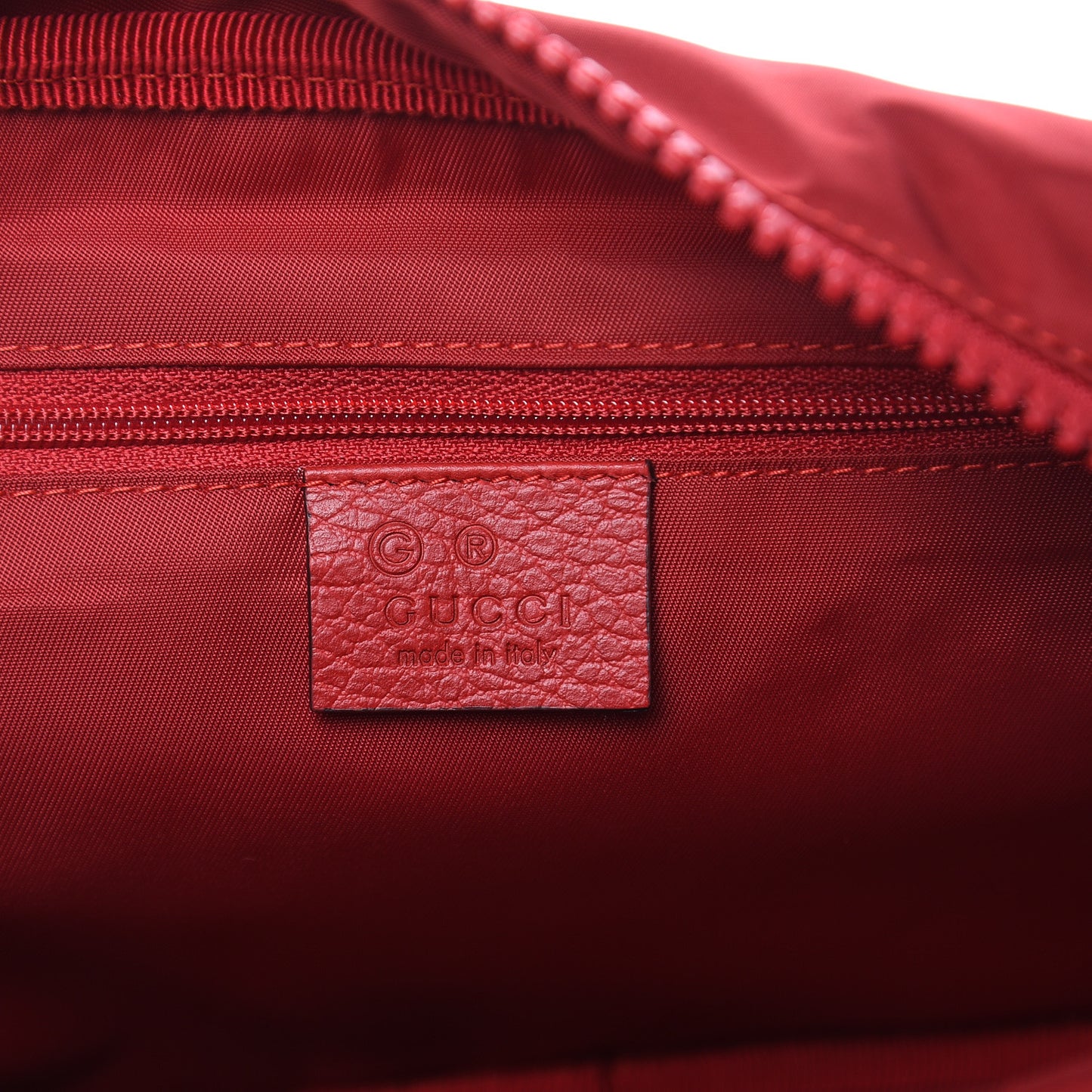 Nylon Monogram Dolmias Pouch Vibrant Red