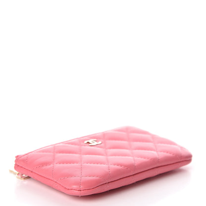 Chanel Lambskin Quilted Small Casino Cosmetic Case Pink 4 of 7