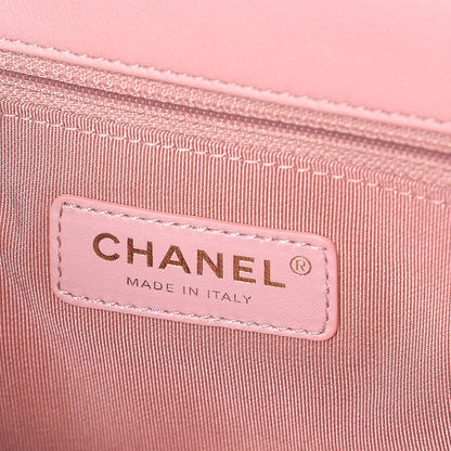 Chanel Tweed Medium Pearl Handle Flap Pink Beige Orange Ecru 6 of 9