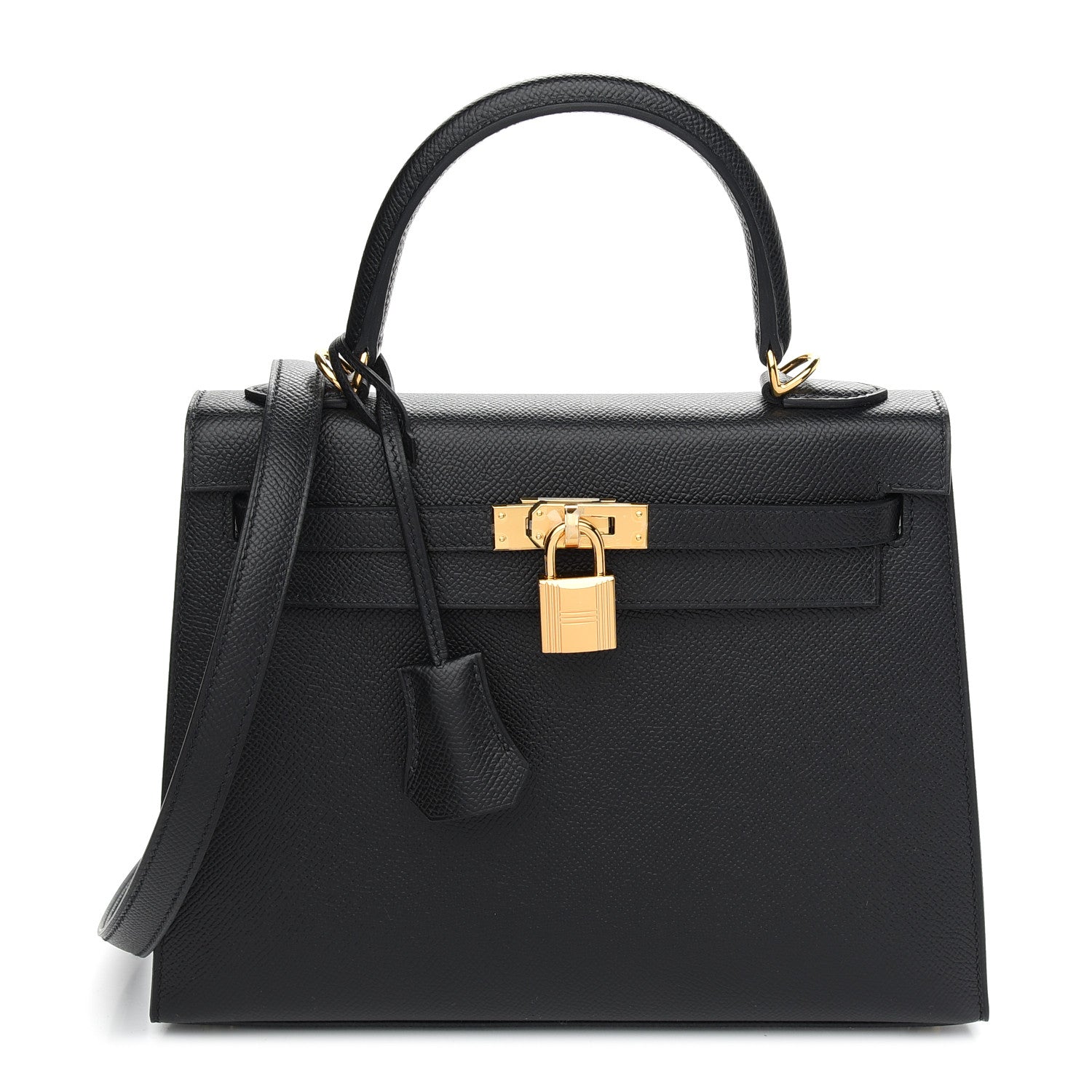 Hermes Epsom Kelly Sellier 25 Black 1 of 10