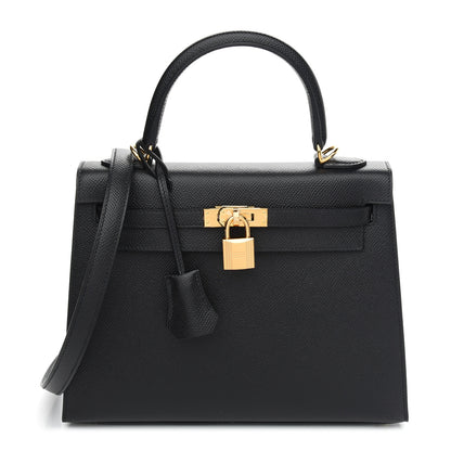 Hermes Epsom Kelly Sellier 25 Black 1 of 10