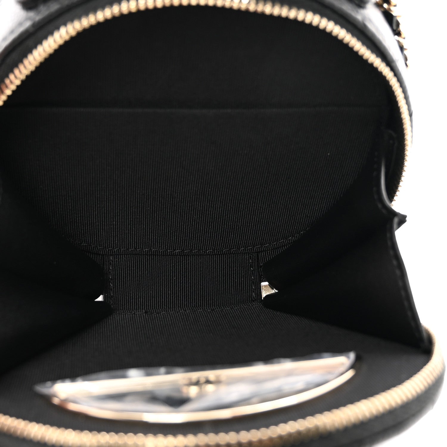 Chanel Caviar Quilted Round Handle With Care Vanity With Chain Black 5 of 9