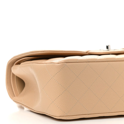 Chanel Caviar Quilted Jumbo Double Flap Beige Clair 8 of 10
