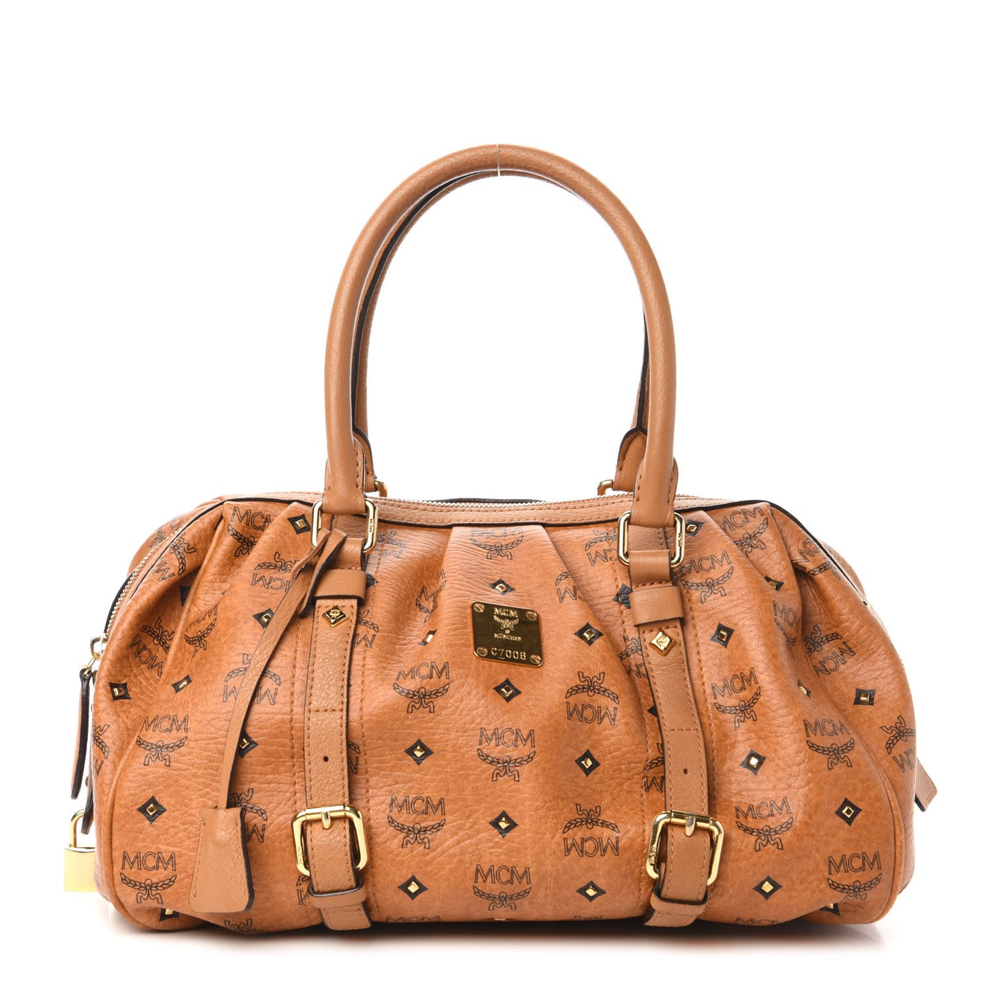 Visetos Medium Essentials Shoulder Bag Cognac
