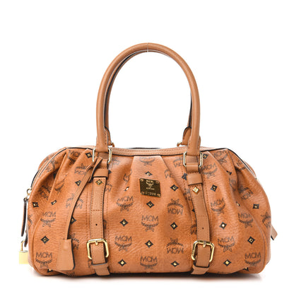 MCM Visetos Medium Essentials Shoulder Bag Cognac 1 of 9