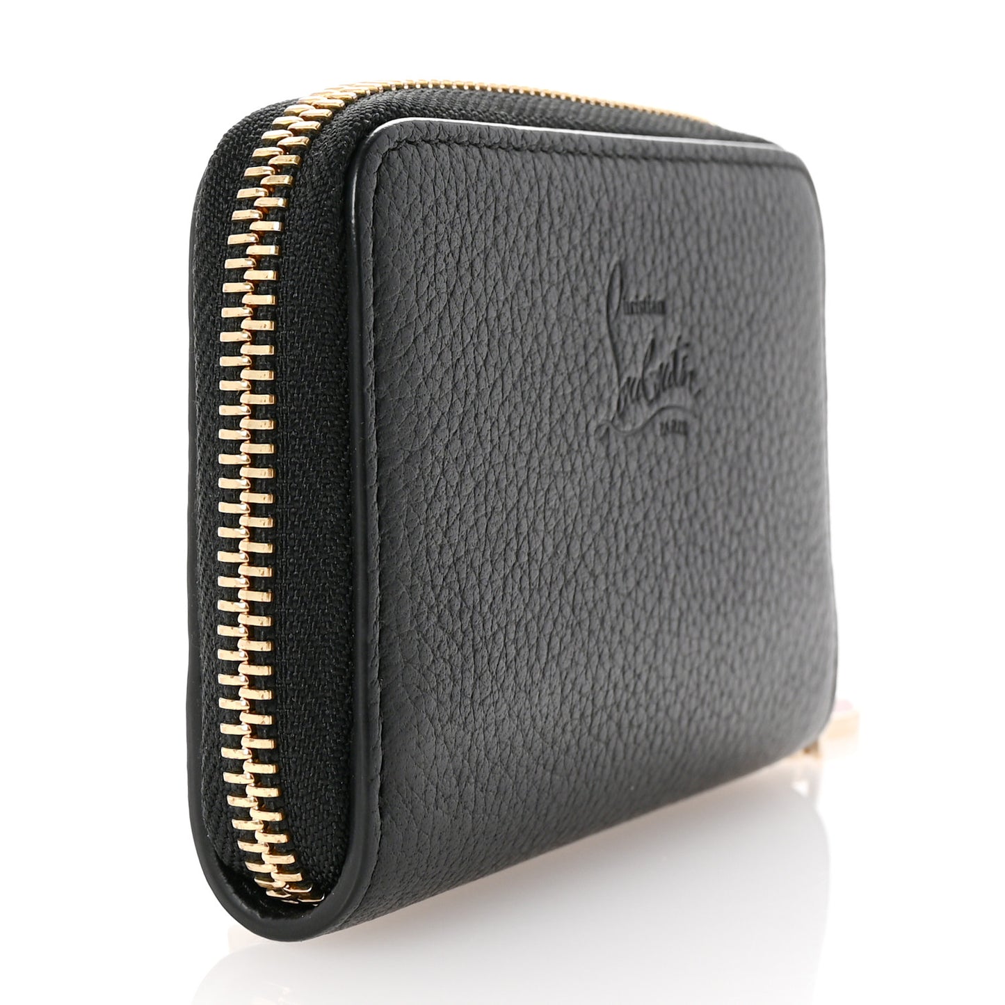 Calfskin Spiked Panettone Coin Purse Black
