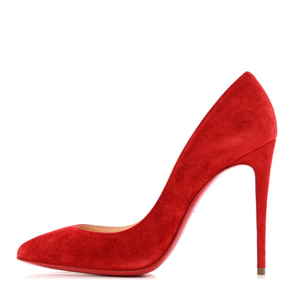 Christian Louboutin Veau Velours Pigalle Follies 100 Pumps 36 Rougissime 1 of 14