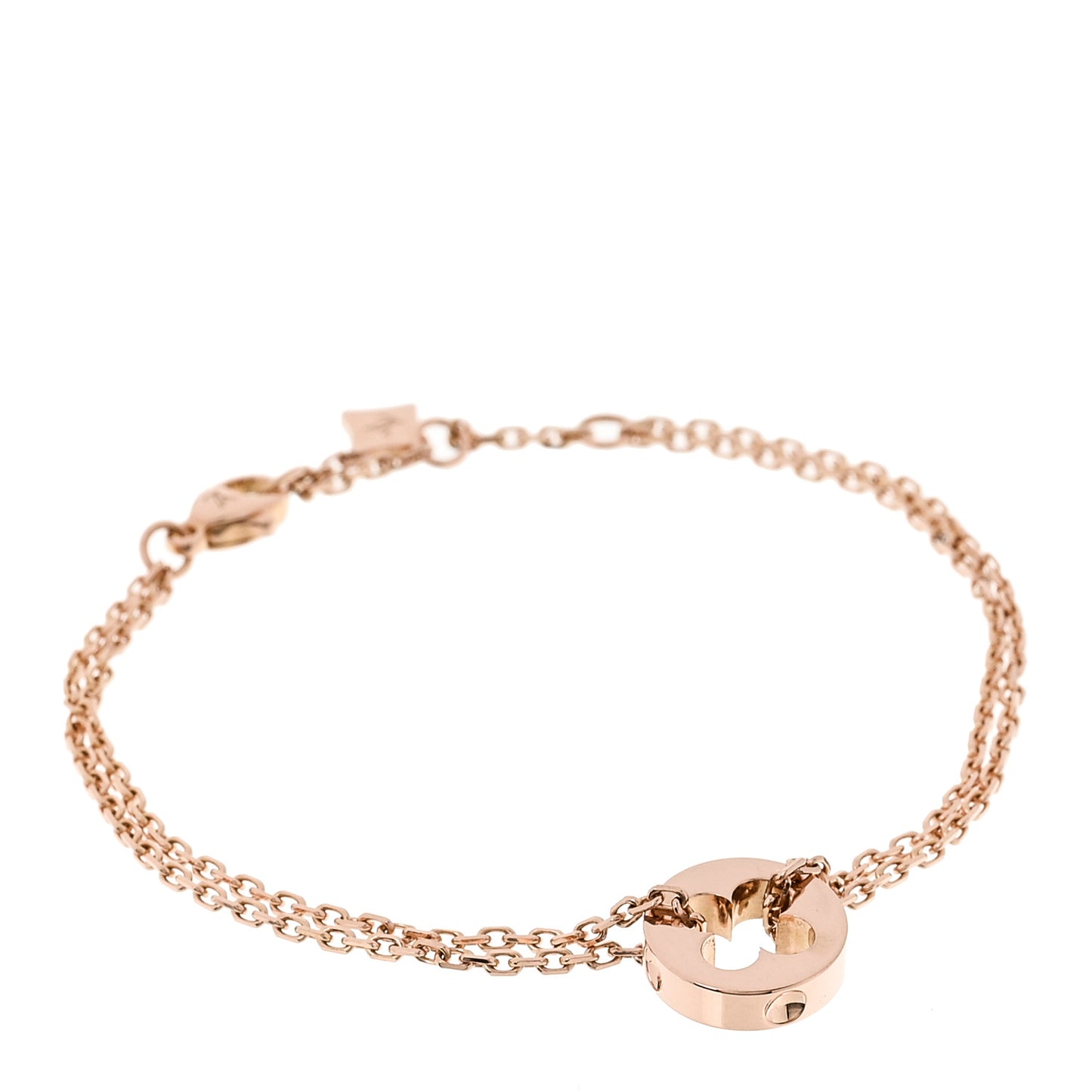 18K Rose Gold Empreinte Chain Bracelet