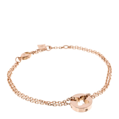 Louis Vuitton 18K Rose Gold Empreinte Chain Bracelet 1 of 4