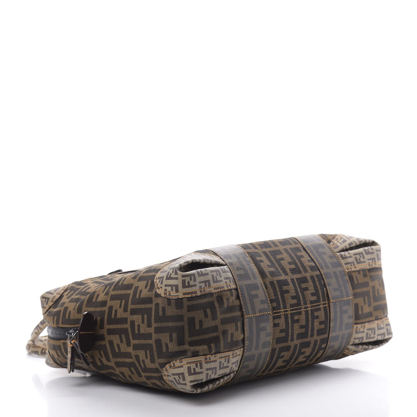 Zucca Zucchino Spalmati Large B Mix Tote Tobacco