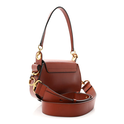 Chloe Calfskin Suede Small Tess Bag Sepia Brown 3 of 10
