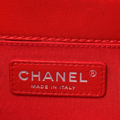 Chanel Calfskin Medium Boy Reverso Flap Red 5 of 9