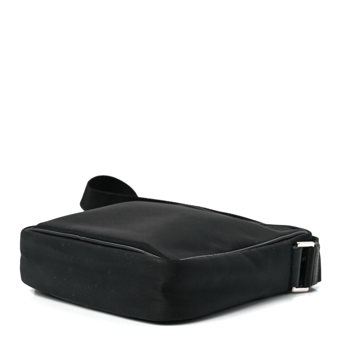 Tessuto Nylon Saffiano Messenger Bag Black Yellow
